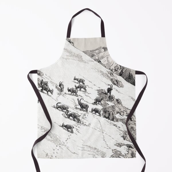 Item preview, Capra Ibex group in snow designed and sold by SakalDesign.