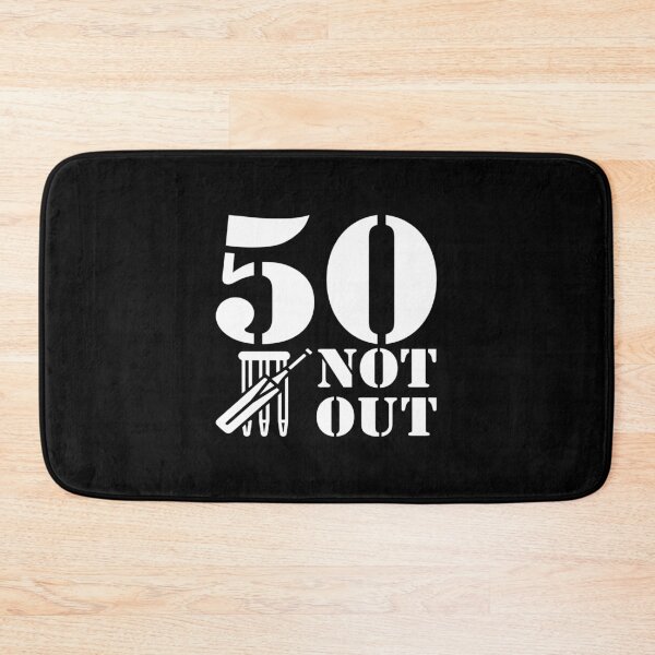 Item preview, 50 NOT OUT CRICKET DESIGN designed and sold by PoshJocks.