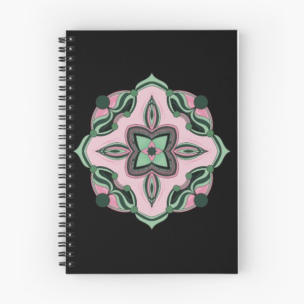 Item preview, mandala verde y rosa designed and sold by mavagraphics.