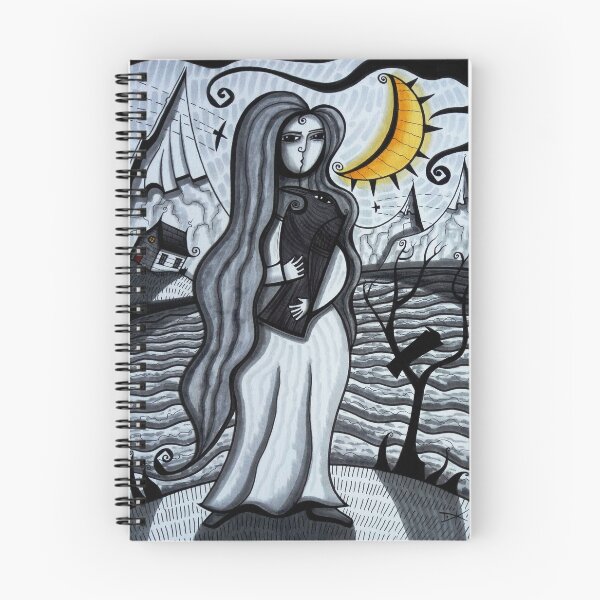 Item preview, Woman with Crow (/Raven) ... dk2020oct14a designed and sold by ArtistDavidKing.