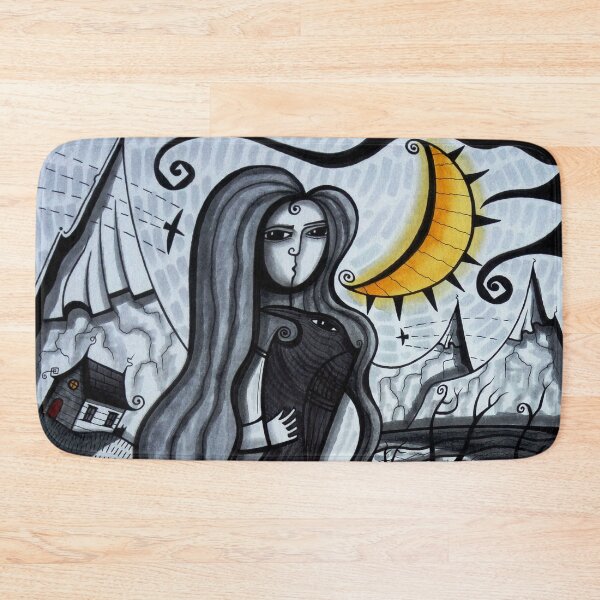 Item preview, Woman with Crow (/Raven) ... dk2020oct14a designed and sold by ArtistDavidKing.