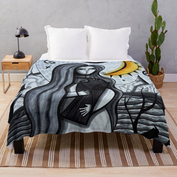 Item preview, Woman with Crow (/Raven) ... dk2020oct14a designed and sold by ArtistDavidKing.