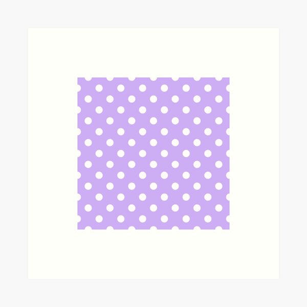 Item preview, Light Purple and White Polka Dots Pattern designed and sold by cabgodfrey.