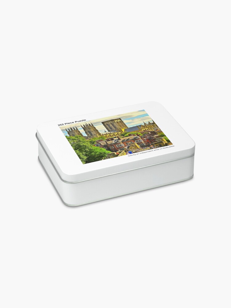 Alternate view of York Minster, the Cathedral of Saint Peter in York, England, founded 627 CE (1) Jigsaw Puzzle