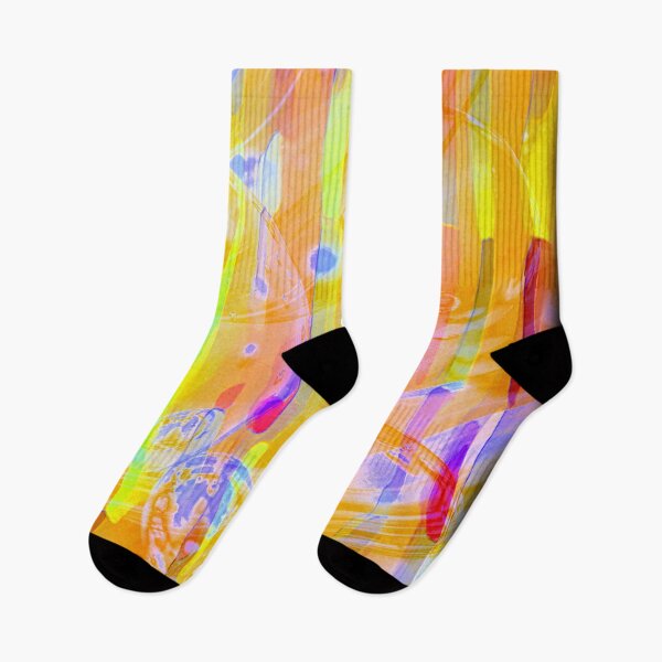 Item preview, Abstract Art Print Rainbow Colors Paint Dripping Splats designed and sold by Mary Riley.