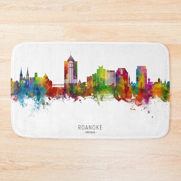Item preview, Roanoke Virginia Skyline designed and sold by ArtPrints.
