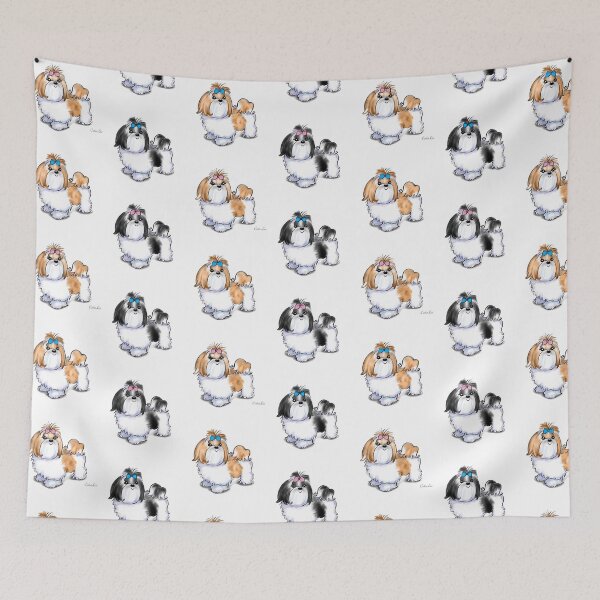 Item preview, Shih Tzus gold and black designed and sold by Catia Lee.