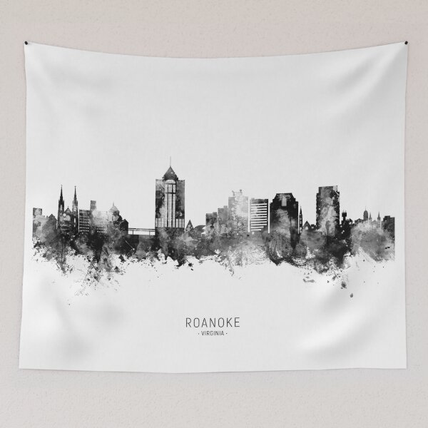Item preview, Roanoke Virginia Skyline designed and sold by ArtPrints.