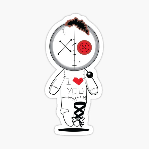 Scary Doll Sticker