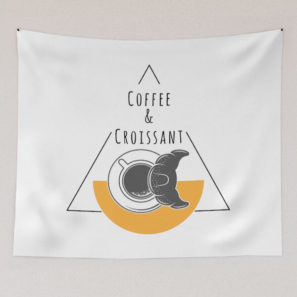 Item preview, Coffee and Croissant designed and sold by NevesMarkt.
