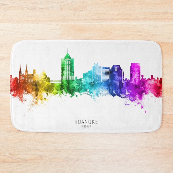 Item preview, Roanoke Virginia Skyline designed and sold by ArtPrints.