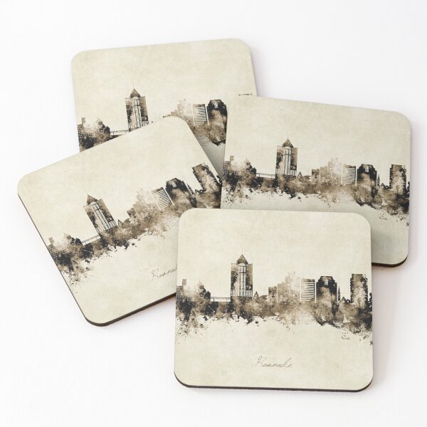 Item preview, Roanoke Virginia Skyline designed and sold by ArtPrints.