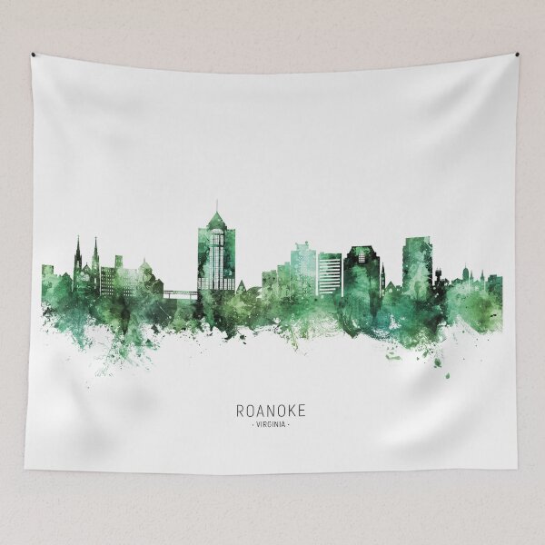 Item preview, Roanoke Virginia Skyline designed and sold by ArtPrints.