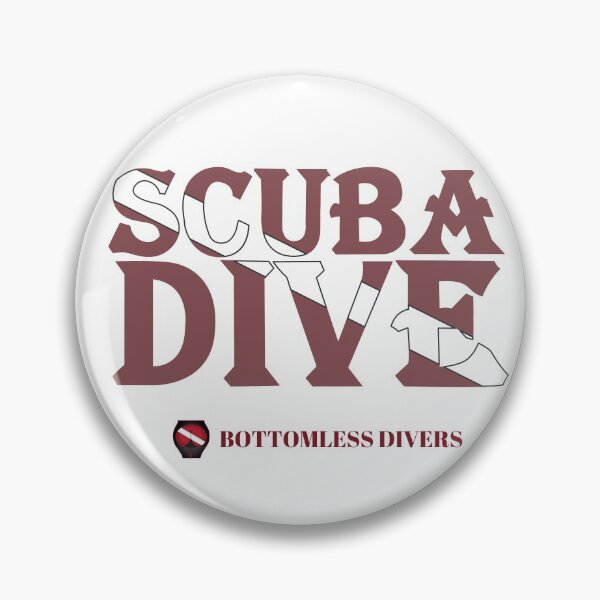 Item preview, Scuba Dive Flag Dark Red Letters designed and sold by BottomlessDiver.