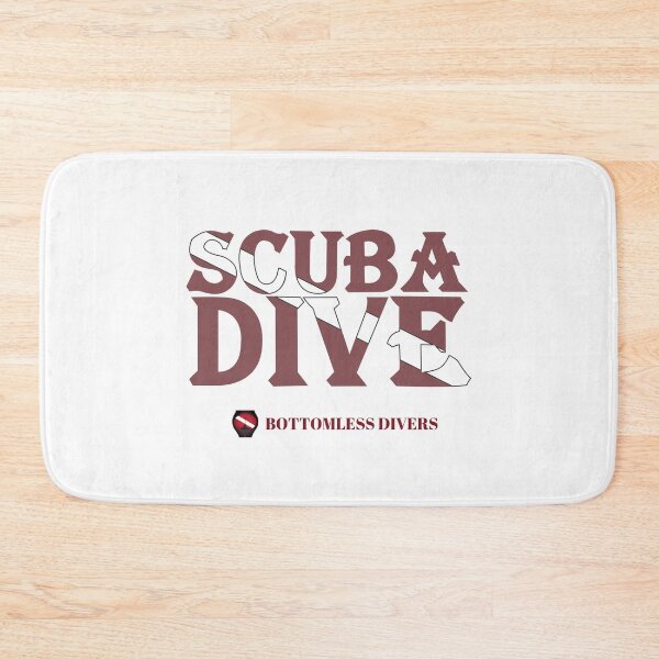 Item preview, Scuba Dive Flag Dark Red Letters designed and sold by BottomlessDiver.