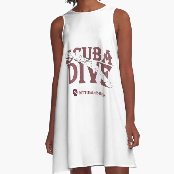 Item preview, Scuba Dive Flag Dark Red Letters designed and sold by BottomlessDiver.