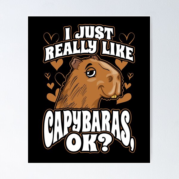 Capybara Art Print Available in 4x6 5x7 and 8x10 Sizes -   Рисунки  животных, Милые рисунки, Капибара