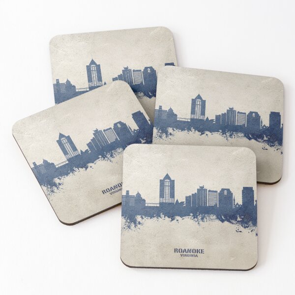 Item preview, Roanoke Virginia Skyline designed and sold by ArtPrints.