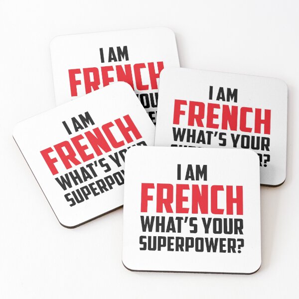 Item preview, I am French What's Your Superpower Black designed and sold by strous.