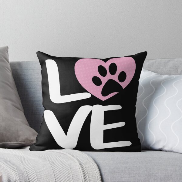 Item preview, Love My Dog Heart Paw Print - Woman Mom Pet Shirt designed and sold by Rooks-Artworks.