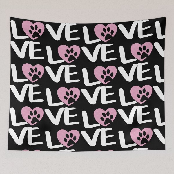 Item preview, Love My Dog Heart Paw Print - Woman Mom Pet Shirt designed and sold by Rooks-Artworks.