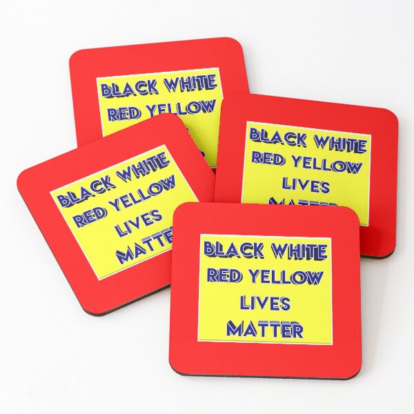 Item preview, Black White Red Yellow lives matter 006 designed and sold by ITALY-Roselli-.