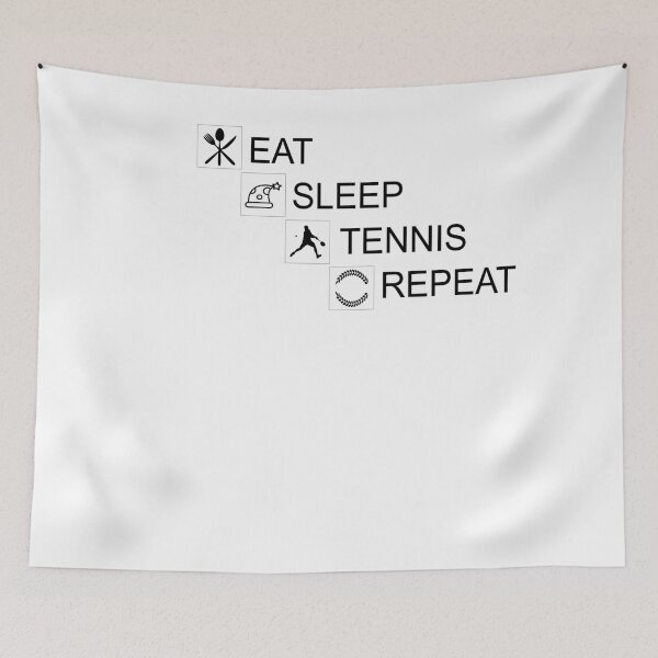 Item preview,  Eat sleep tennis repeat designed and sold by YAHIA-14.