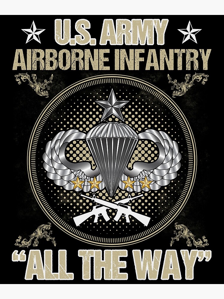 U S Army Airborne Infantry Poster For Sale By Brucefaulkner Redbubble