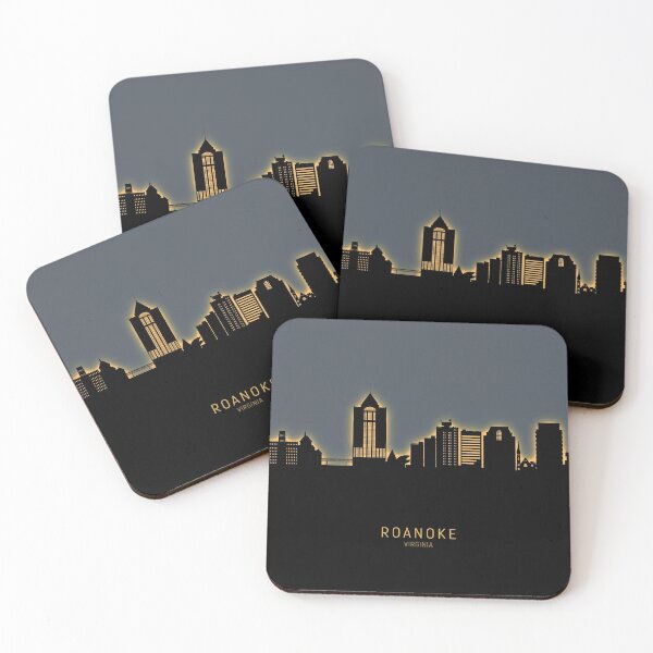 Item preview, Roanoke Virginia Skyline designed and sold by ArtPrints.