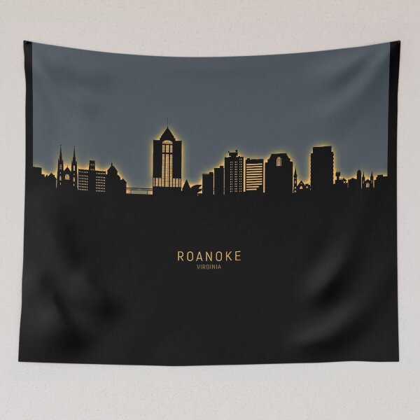 Item preview, Roanoke Virginia Skyline designed and sold by ArtPrints.