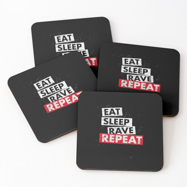 Item preview, Eat Sleep Rave Repeat Techno Afterhour MDMA Vintage design designed and sold by A-Fashion.