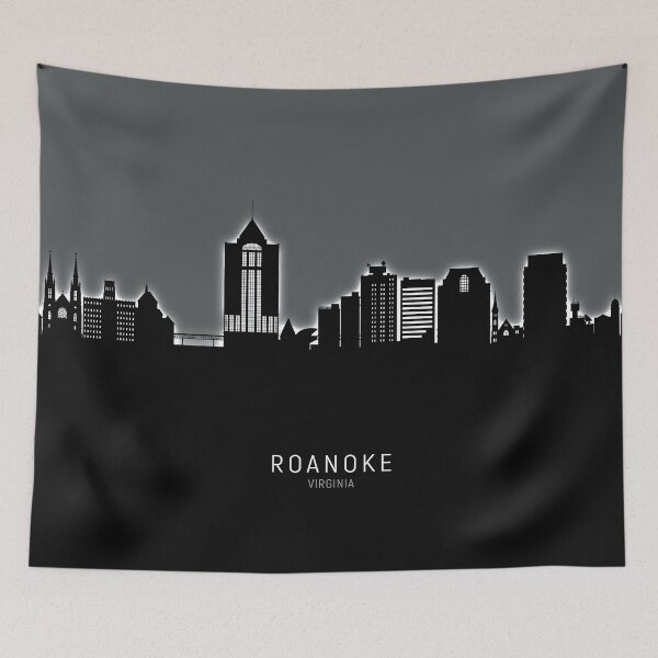 Item preview, Roanoke Virginia Skyline designed and sold by ArtPrints.