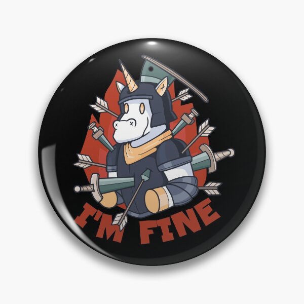 Item preview, I'M FINE by Unicorn designed and sold by SalamancaCL.