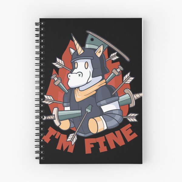 Item preview, I'M FINE by Unicorn designed and sold by SalamancaCL.
