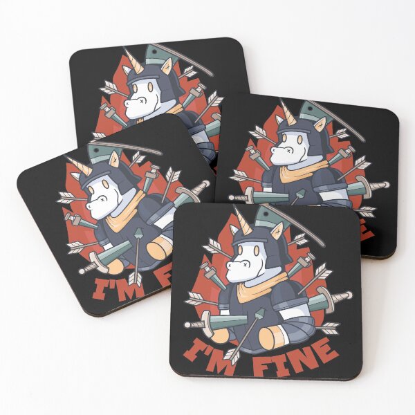 Item preview, I'M FINE by Unicorn designed and sold by SalamancaCL.