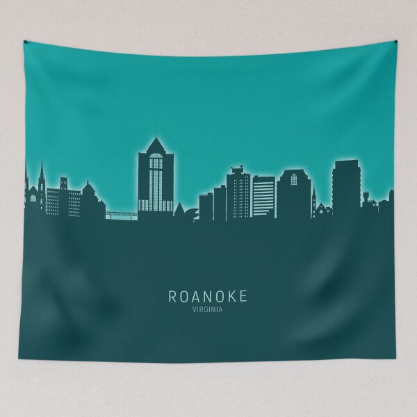 Item preview, Roanoke Virginia Skyline designed and sold by ArtPrints.