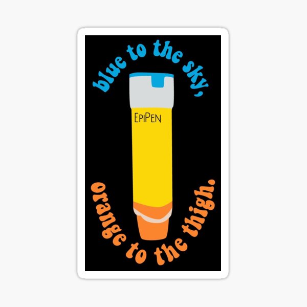 "Blue to the sky orange to the thigh" Sticker for Sale by Jabbyabbey123 Redbubble