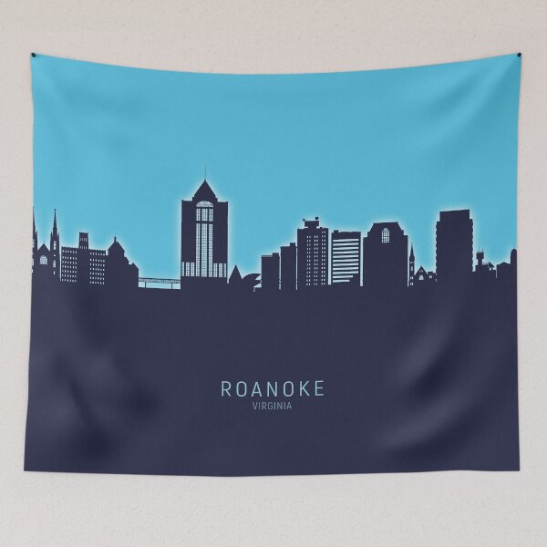 Item preview, Roanoke Virginia Skyline designed and sold by ArtPrints.