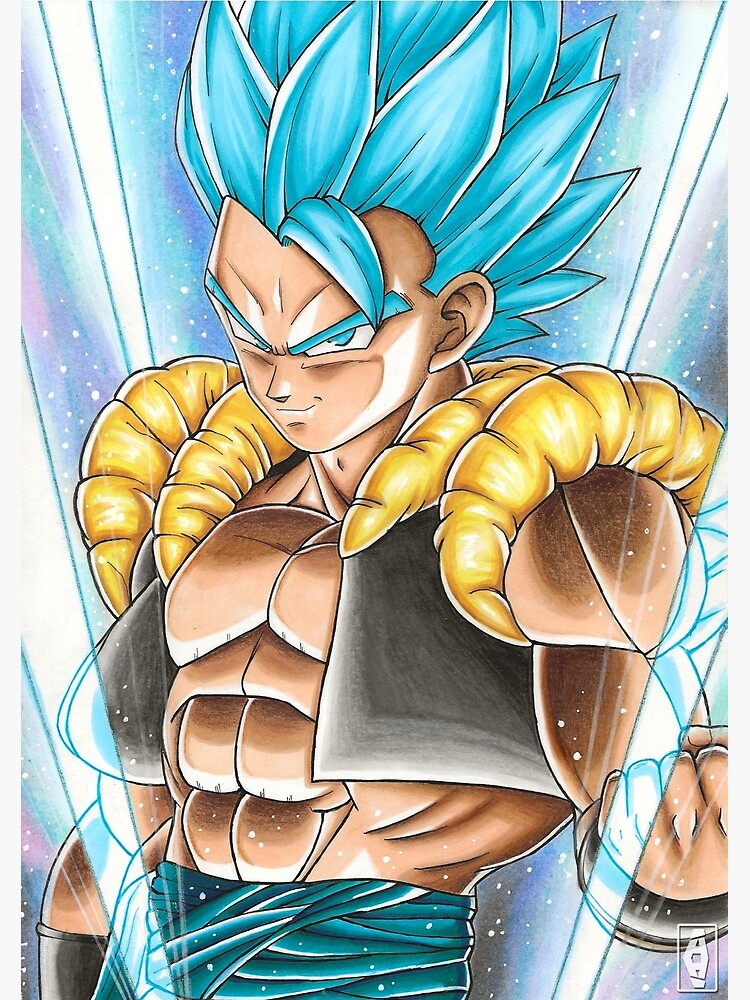 GOGETA BLUE Super Saiyan, an art print by PEA BEAN - INPRNT