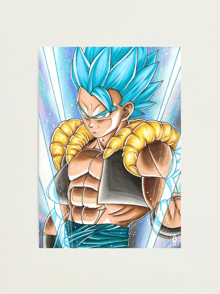 GOGETA SSJ BLUE Fan Art Print 