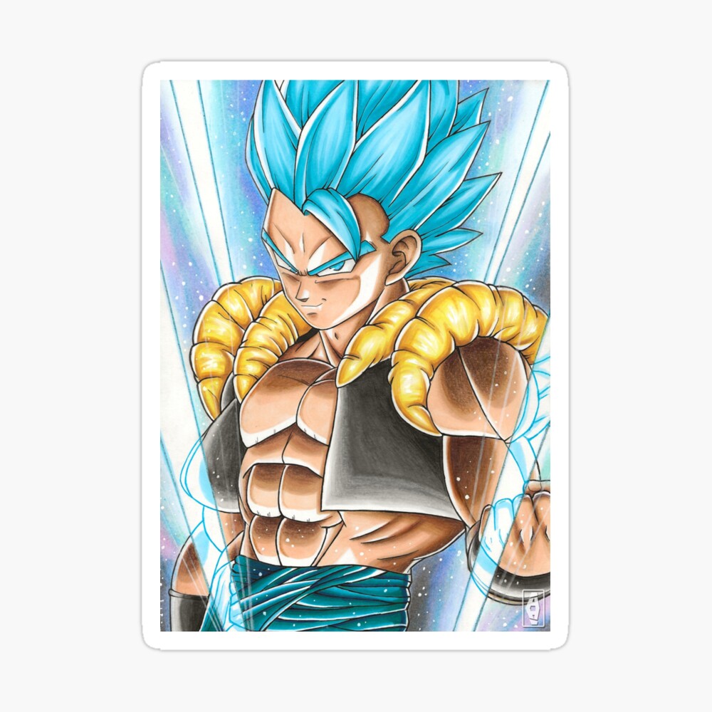 GOGETA BLUE Super Saiyan, an art print by PEA BEAN - INPRNT