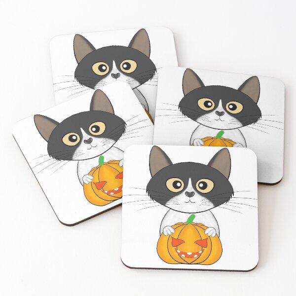 Item preview, Halloween cat pumpkin designed and sold by ArtDigital Wings.