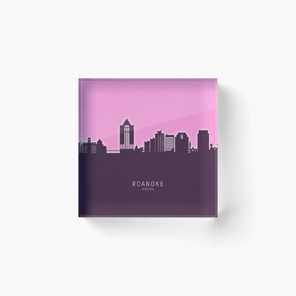 Item preview, Roanoke Virginia Skyline designed and sold by ArtPrints.