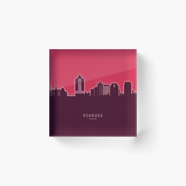 Item preview, Roanoke Virginia Skyline designed and sold by ArtPrints.