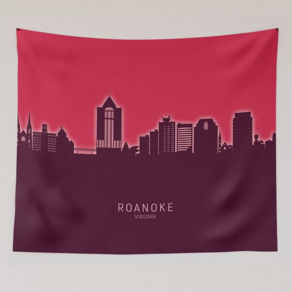 Item preview, Roanoke Virginia Skyline designed and sold by ArtPrints.