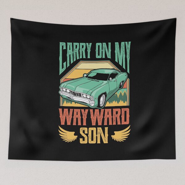 Item preview, Carry on my Wayward Son Classic Car designed and sold by Hananiah Merch.