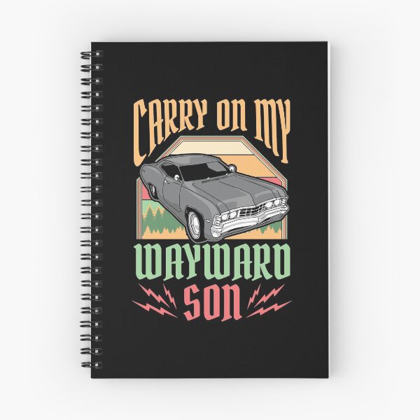 Item preview, Carry on my Wayward Son Supernatural designed and sold by Hananiah Merch.