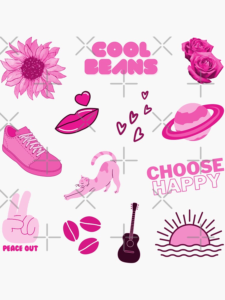 Pink Pack Sticker for Sale by Hedda Young