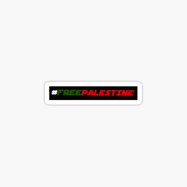 artzy Sticker Palestine - Free Palestine - PC - 13.9*13.2 - Rouge