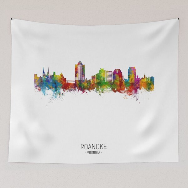 Item preview, Roanoke Virginia Skyline designed and sold by ArtPrints.